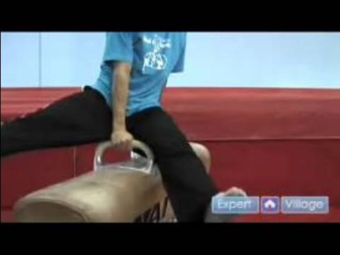 Jimnastik Ve Yuvarlanan Çocuklar İçin Gelişmiş: Kulplu Beygir İçin Makas Nasıl Çocuklar Jimnastik