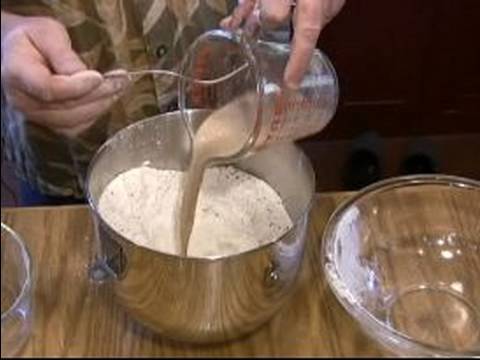 Çavdar Ekmeği Nasıl Yapılır : Çavdar Ekmeği Karışımı Islak Ve Kuru Malzemeler 