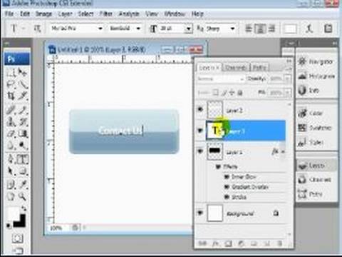 Adobe Photoshop Web Grafik Eğitimi: Parlama Photoshop Düğmeler Oluşturun.