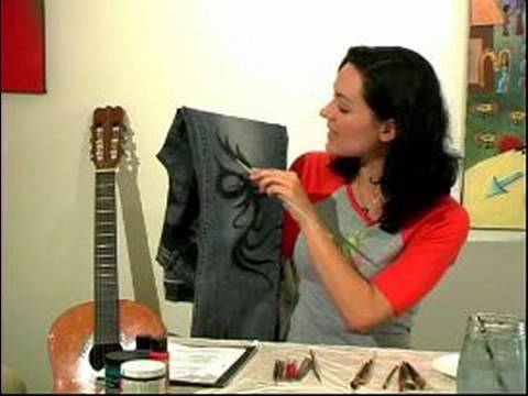 Kot Boyası Nasıl Yapılır : Kumaş & Kot Pantolon Üzerine Fırçalarını Kullanmayı 