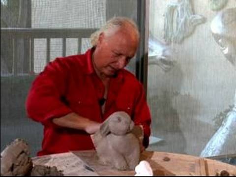 Tavşan Heykel: Tavşan Heykel Kil Tekstüre