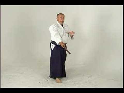 Aikido Dövüş Kılıç: Ken-Gi Bir: Arka Köşe Shomenuchi: Aikido Ken-Gi Bir