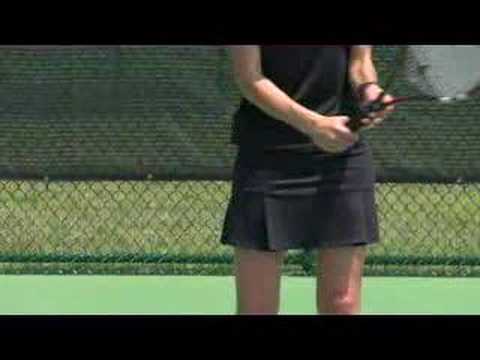 Nasıl Temel Tenis Çekim Hit: Tenis Çekim: Forehand Dilim