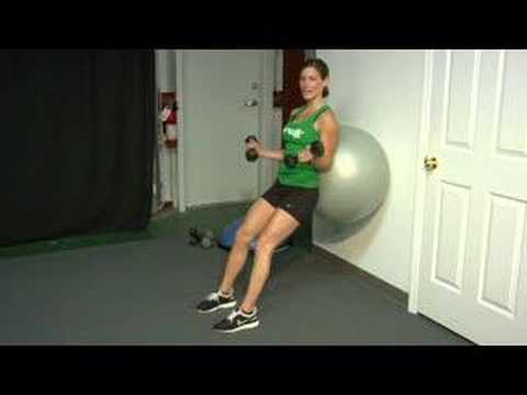 İstikrar Ball Kombinasyonu Egzersizler: İstikrar Ball Egzersizler: Ağız Kavgası Ve Çekiç Bukleler