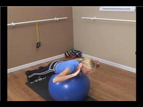 İstikrar Ball Çekirdek Egzersizler: İstikrar Topu Arka Uzantısı Egzersiz
