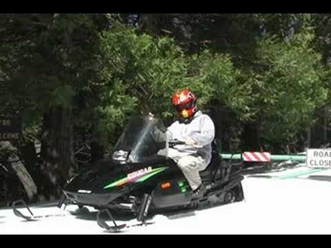 Kar Motosikleti : Toz Kar Aracı Sürme
