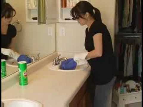 Banyo Temizliği : Banyo Lavabo Temizleme 