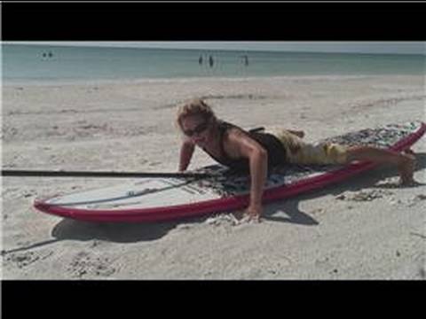 Acemi Kürek Sörf: Bir Paddleboard Eğilimli Sörfçü Pozisyon
