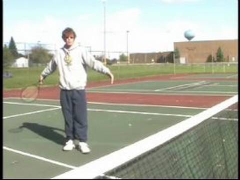 Ara Tenis Dersleri: Forehand Net Tenis Oynuyor.
