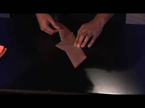 Origami Dönmeli Bir Kuş Katlamayı Origami Kağıt Katlama El Sanatları : 