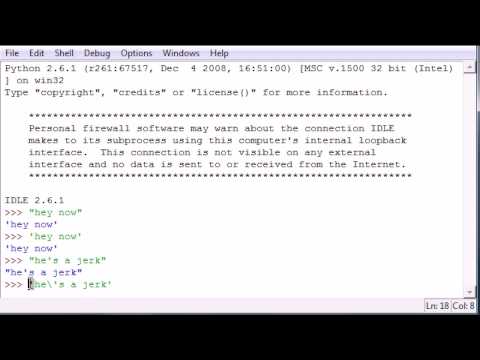 Öğretici - 6 - Dizeleri Programlama Python