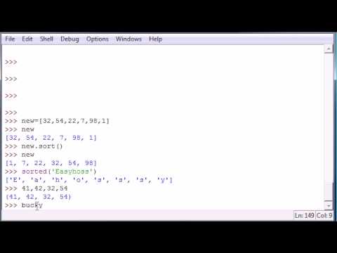 Python Programlama Eğitimi - 16 - Sıralama Ve Dizilerini