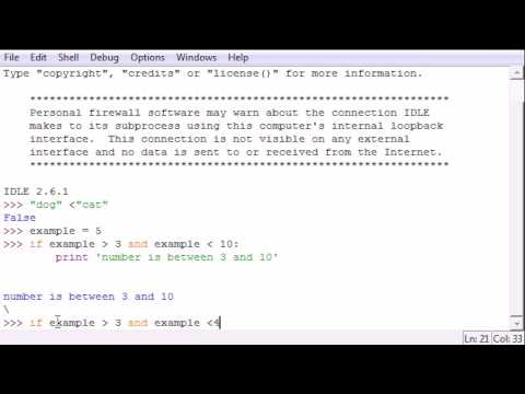 Python Programlama Eğitimi - 24 - Ve Ve Veya
