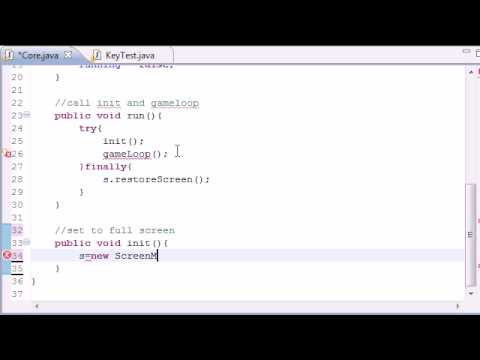 Java Oyun Geliştirme - 27 - Bir Çekirdek Sınıf Oluşturma