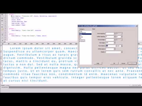Dreamweaver Cs4 Öğretici - 11 - Css Blok Öğeleri