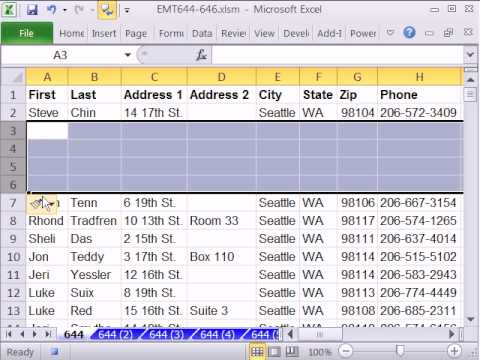 Excel Sihir Numarası 644: Kayıtlı Makroyu Ve Formülleri Veri Kümesi Yeniden Düzenlemek İçin
