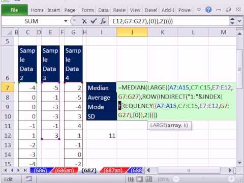 Excel Sihir Numarası 687: Bitişik Olmayan Aralıklar - İnanılmaz Sıfırdan'den Az Olan Değerlerin Hariç!