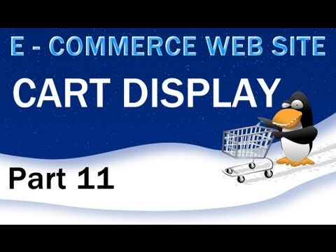 11. E - Ticaret Web Sitesi Eğitimi - Ekran Php Alışveriş Sepeti