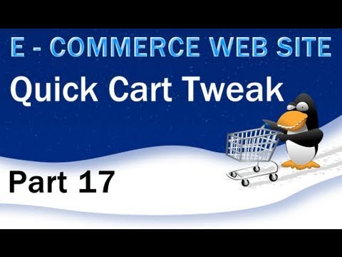 17. E - Ticaret Web Sitesi Php Dersleri - Hızlı Alışveriş Sepeti Tweak