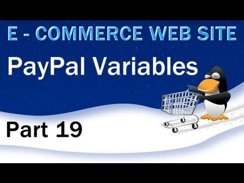 19. E - Ticaret Web Sitesi Php Dersleri - Paypal Html Alışveriş Sepeti Değişkenleri