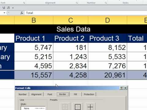Office 2010 Sınıf #27: Stil Biçimlendirme Ve Sayfa Yapısı Raporları İçin Excel