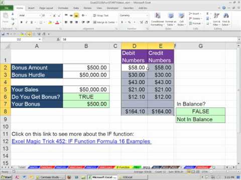 Office 2010 Sınıf #38: Excel If İşlevi Formül Made Easy (7 Örnekler)