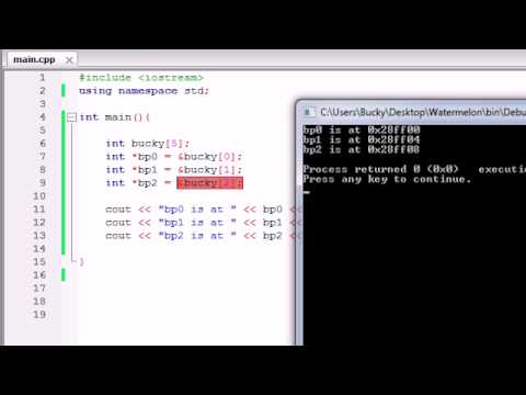 Buckys C++ Programlama Rehberler - 41 - İşaretçiler Ve Matematik
