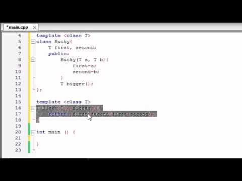 Buckys C++ Programlama Rehberler - 60 - Şablonlar Sınıf