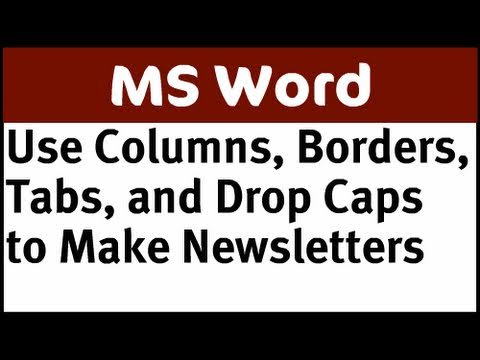 Haber Bültenleri Yapmak İçin Microsoft Word Becerileri