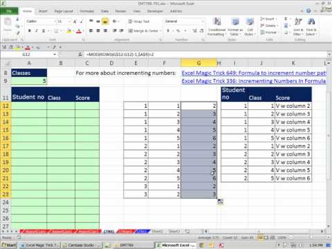 Excel 2010 Büyü Hüner 790: Sütunlar Ve Tekrar Benzersiz Tanımlayıcı Formüller Tek Kayıtları Dönüştürmek