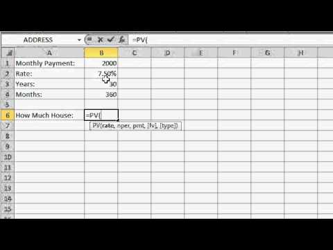 Microsoft Excel 2010 Ev Değer Finansal Hesap Makinesi