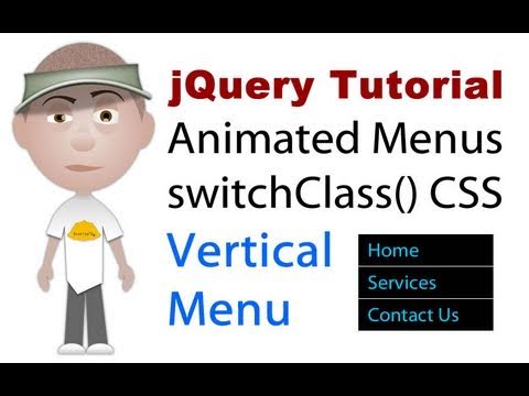 Jquery Öğretici: Switchclass Dikey Menü Animasyon Mouseenter Mouseleave