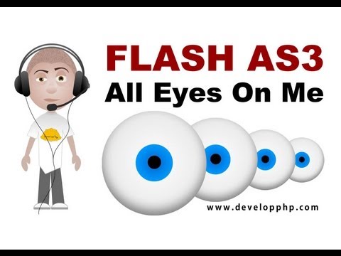 Flash Eğitim Yapmak Birden Çok Taret Veya Gözleri Fare Veya Nesneleri Doğru Döndürün