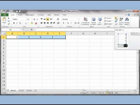 Microsoft Excel 2007 2010 Pt 1 (Enter/düzenle Hücre, Formüller, İşlevler, Doldurmak Üstesinden...)