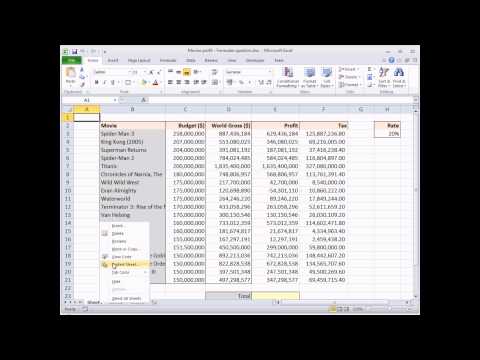 Excel Hızlı İpucu #8 - Bir Çalışma - Bilge Baykuş Kopyalamak İçin En Hızlı Yolu