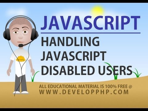 Javascript Devre Dışı Kullanıcı Taşıma - Sayfa Verimlilik Eğitimi Yeniden Yönlendirme Web Sitesi
