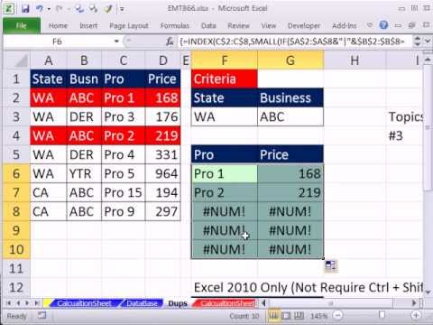 Excel Sihir Numarası 866: Düşeyara Formula Dört Arama Değerleri? 6 Örnekler