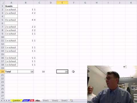 Bay Excel Ve Excelisfun Hile 101: Hücreleri Olduğunu İçeren Her İki Metin Ve Sayıları Gelen Sayıların Toplamını Alma