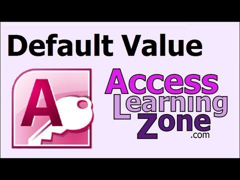 Microsoft Access Eğitimi Varsayılan Değer Kullanma