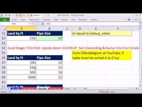 Excel Büyü Hüner 920: Düşeyara Aşağı Liste Ve Ters Döner: Alternatif Formülleri