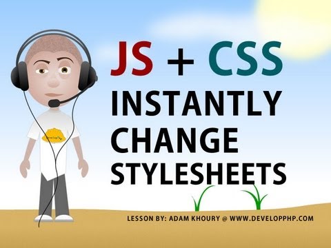 Stil Sayfası Javascript Öğretici Css Takas Stil Sayfası Kullanarak Değiştirme