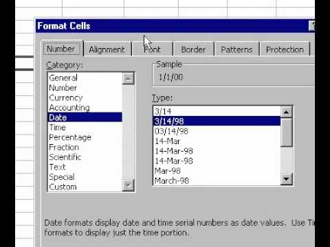 Microsoft Office Excel 2000 Tarihleri 2000 Yılı