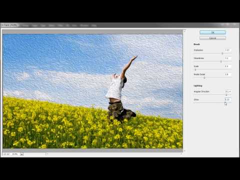 60 İkinci Photoshop Eğitimi: Cs6 Yeni Yağlı Boya Filtresi - Hd-