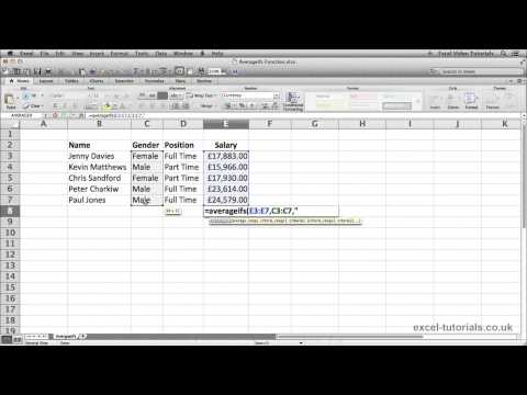 Microsoft Excel Eğitimi: Çokeğerortalama İşlevi
