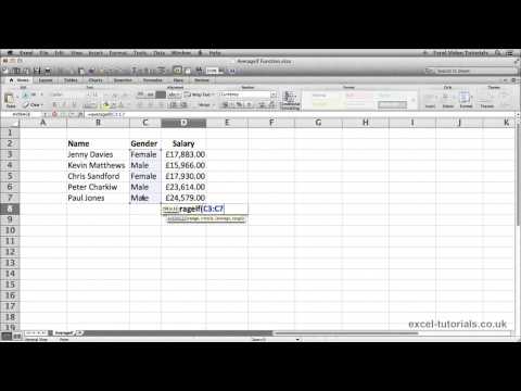 Microsoft Excel Eğitimi: Eğerortalama İşlevi