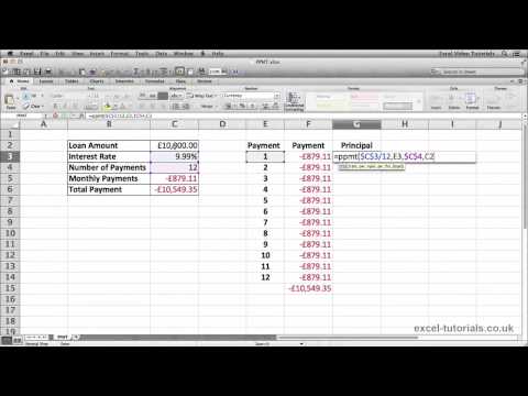 Microsoft Excel Eğitimi: Ana_Para_Ödemesi İşlevi