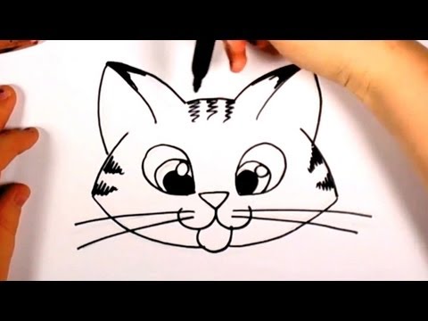 Nasıl Cute Kitten Yüz - Tekir Kedi Yüz Çizim Cc Beraberlik İçin