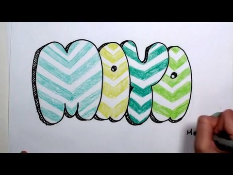 Nasıl Bubble Çizmek İçin Mektuplar - Graffiti Maya Mıt Mektupları