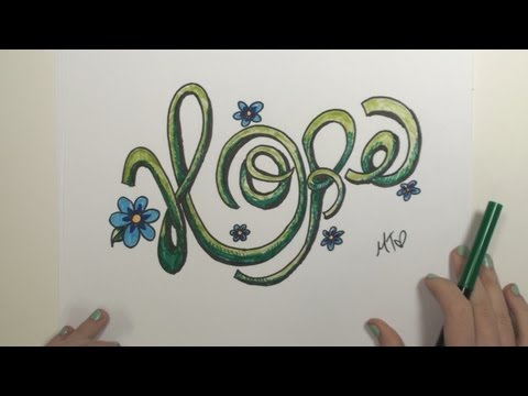 Grafiti Çizim Yapmayı Umut Mektuplar - Süslü Harf Mıt'den Çizmek