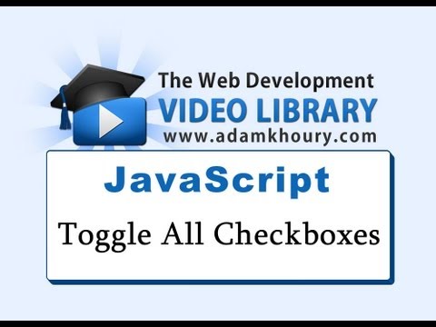 Javascript Onay Kutusunu Toggle Eğitim Seçme Tüm Onay Kutularının Seçimini Kaldırma